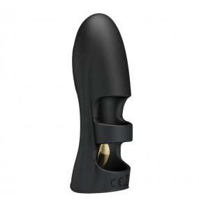 PRETTY LOVE - PEGASUS Electric Shock Finger Vibrator (Chargeable - Black)